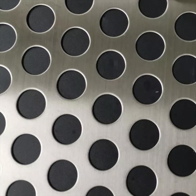 SS 304 Perforated SS Plate 1mx2m 2mm Thick Diamond Hole